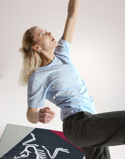 Arc'teryx Kragg SL Cotton Emblem Crew Shirt SS Women's - Alpine Blue