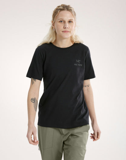 Arc'teryx Kragg SL Cotton Emblem Crew Shirt SS Women's - Black