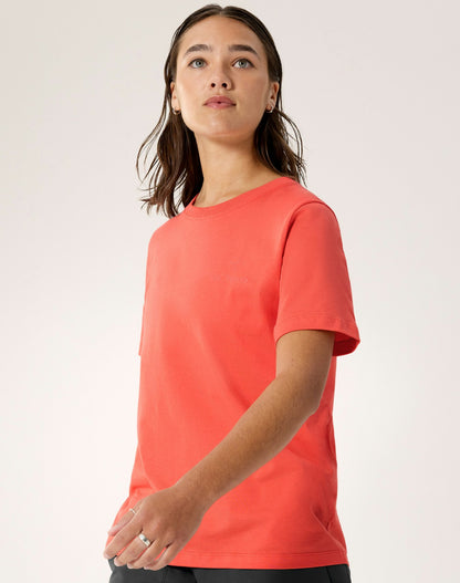 Arc'teryx Kragg SL Cotton Emblem Crew Shirt SS Women's - Dk Reef