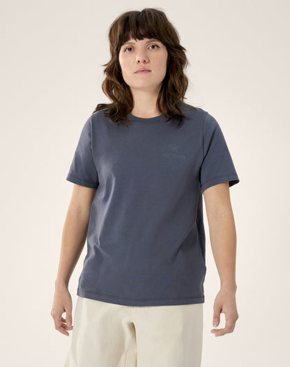 Arc'teryx Kragg SL Cotton Emblem Crew Shirt SS Women's - Dk Stratus