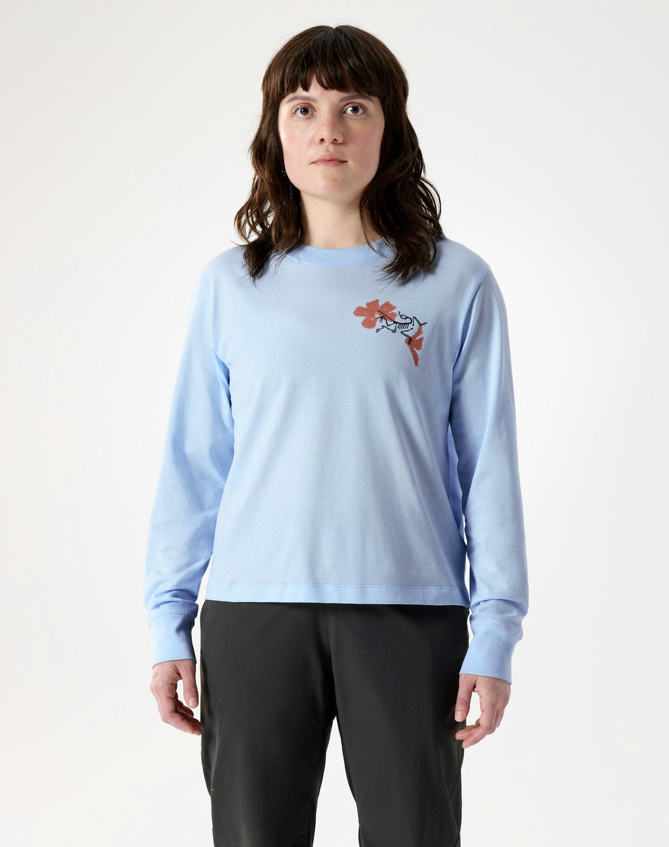 Arc'teryx Kragg SL Cotton Bloom Crew Shirt LS Women's - Alpine Blue