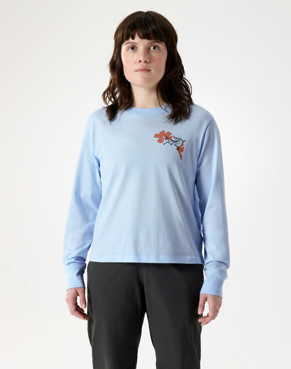 Arc'teryx Kragg SL Cotton Bloom Crew Shirt LS Women's - Alpine Blue