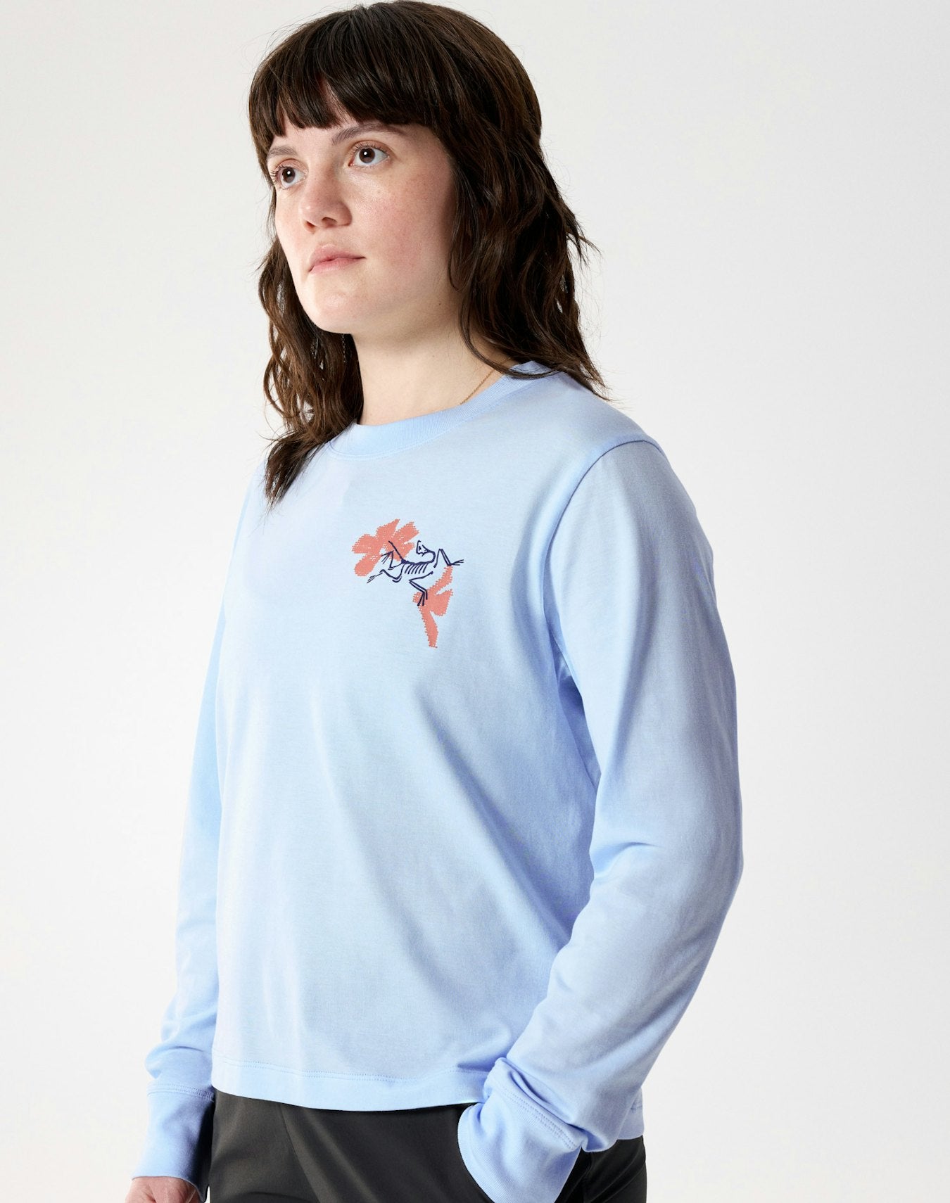 Arc'teryx Kragg SL Cotton Bloom Crew Shirt LS Women's - Alpine Blue