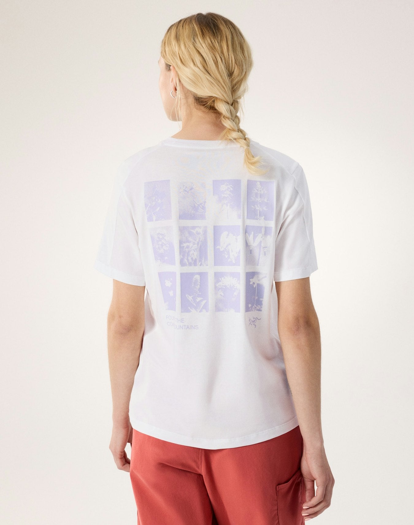 Arc'teryx Kragg SL Cotton Superbloom Crew Shirt SS Women's - White Light