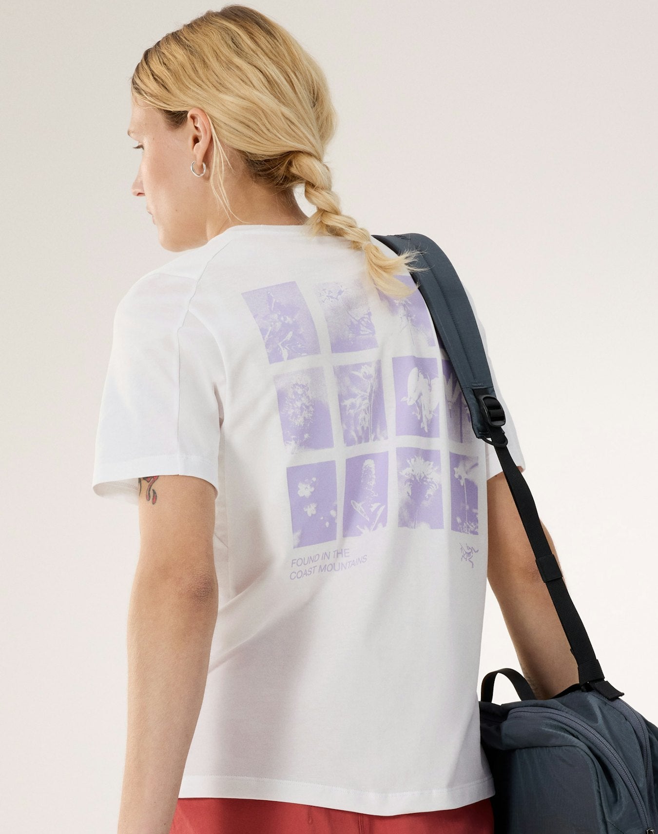 Arc'teryx Kragg SL Cotton Superbloom Crew Shirt SS Women's - White Light
