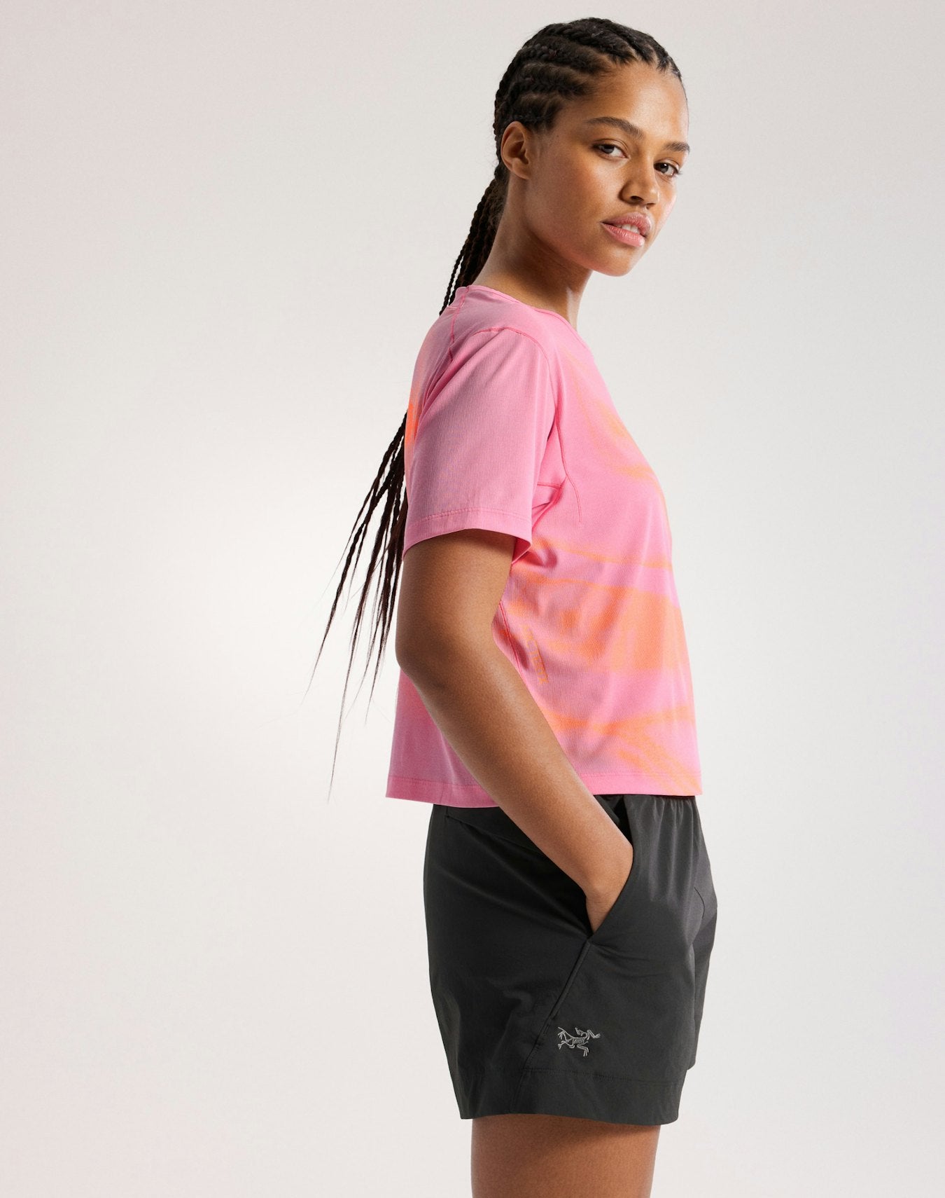 Arc'teryx Sunna Speed Bird Crop Shirt Women's - Pineberry