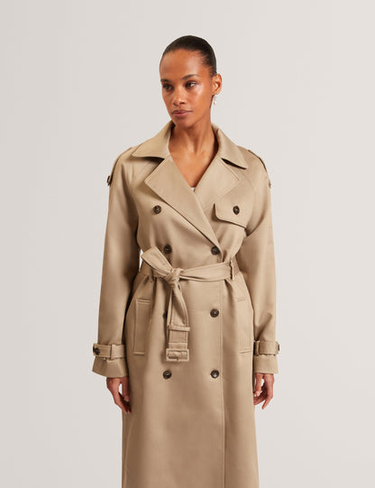Ted Baker Kinmo Belted Cotton Midi Trench Coat Women's