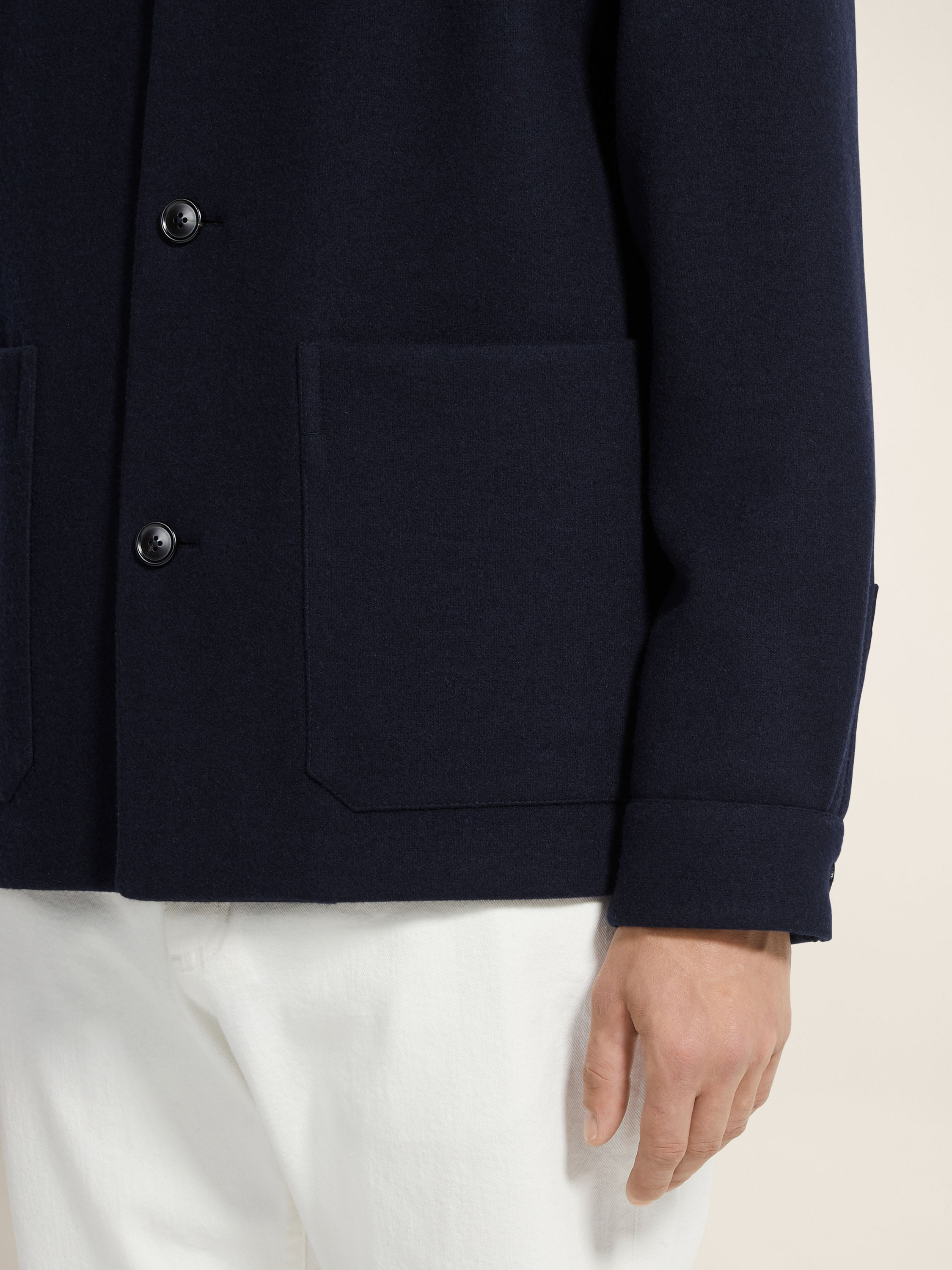 Zegna Jerseywear Wool And Cashmere Alpe Chore Jacket