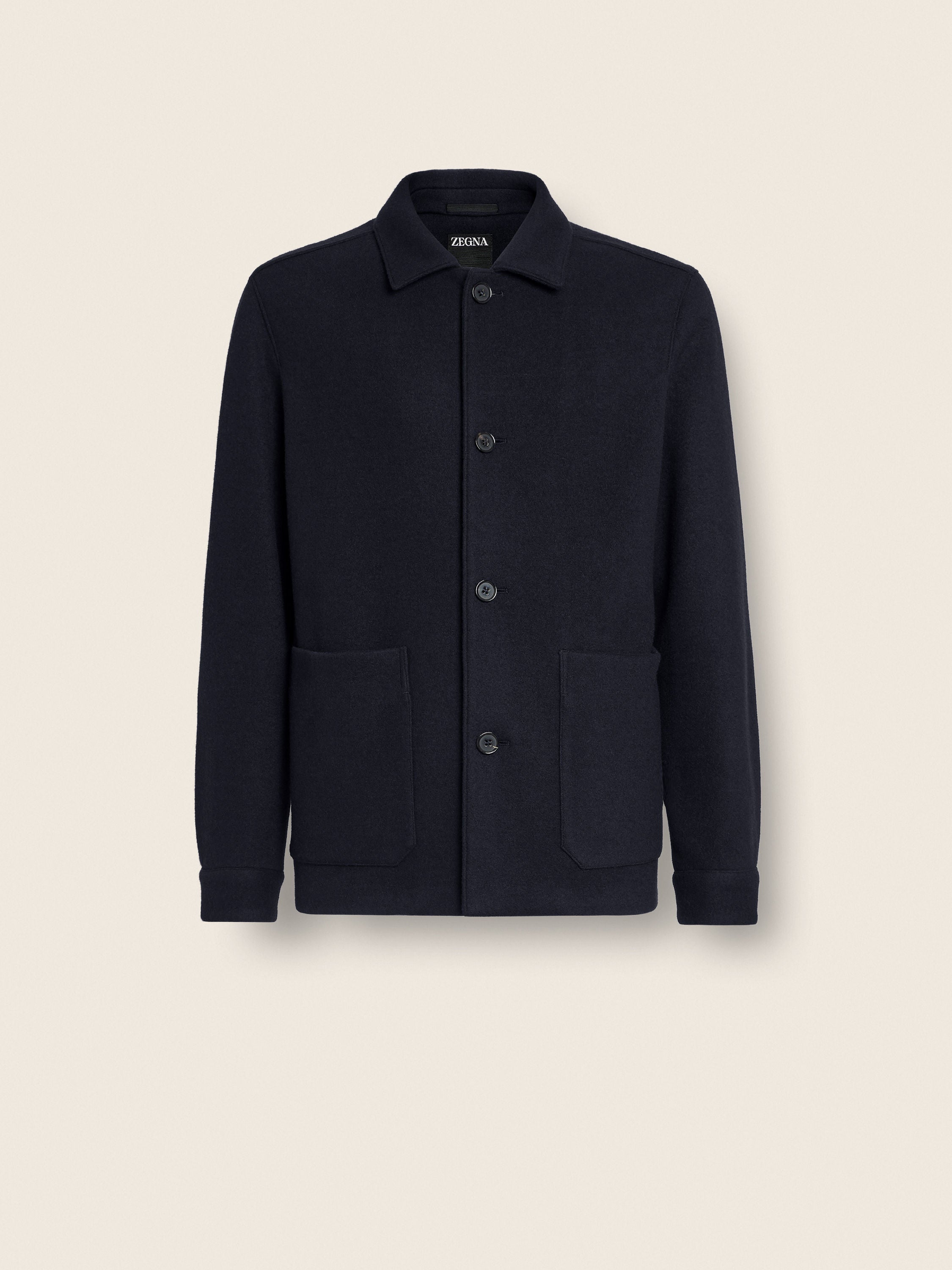 Zegna Jerseywear Wool And Cashmere Alpe Chore Jacket