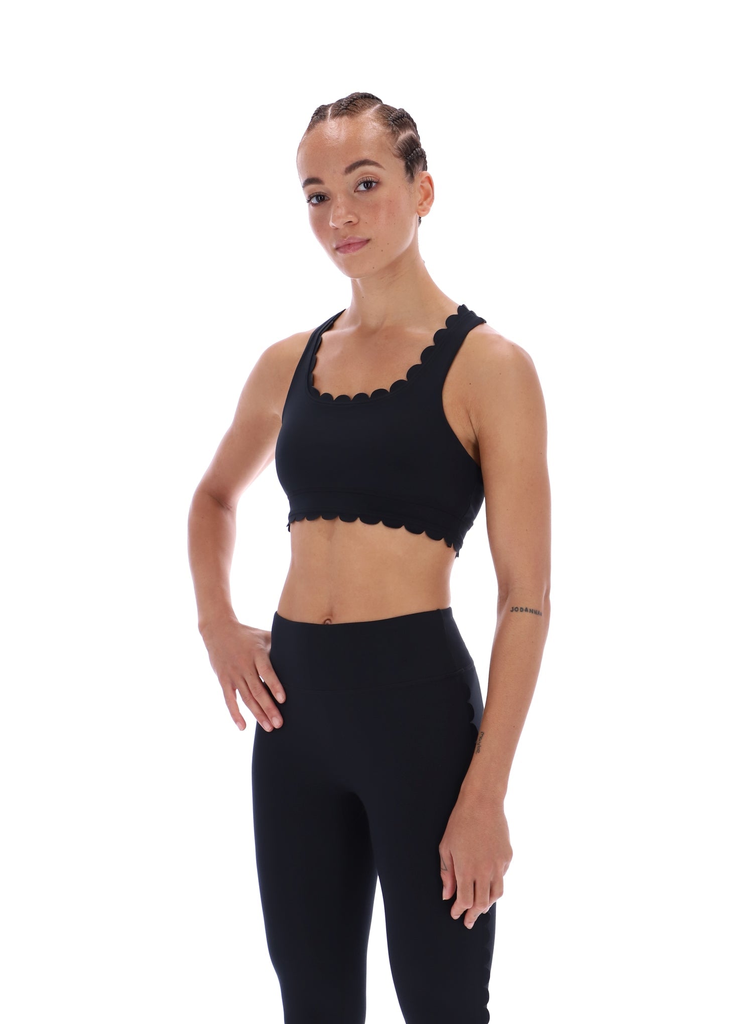 Ted Baker Sandra Scalloped Edge Racerback Yoga Bra Women's