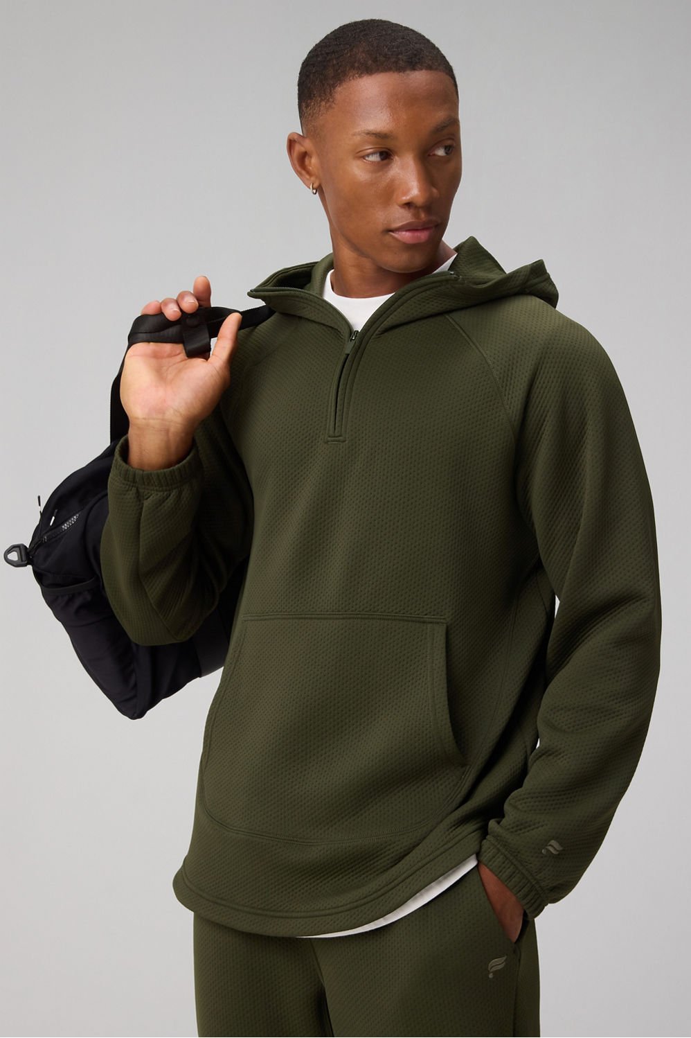Fabletics The GridTech Quarter Zip Hoodie