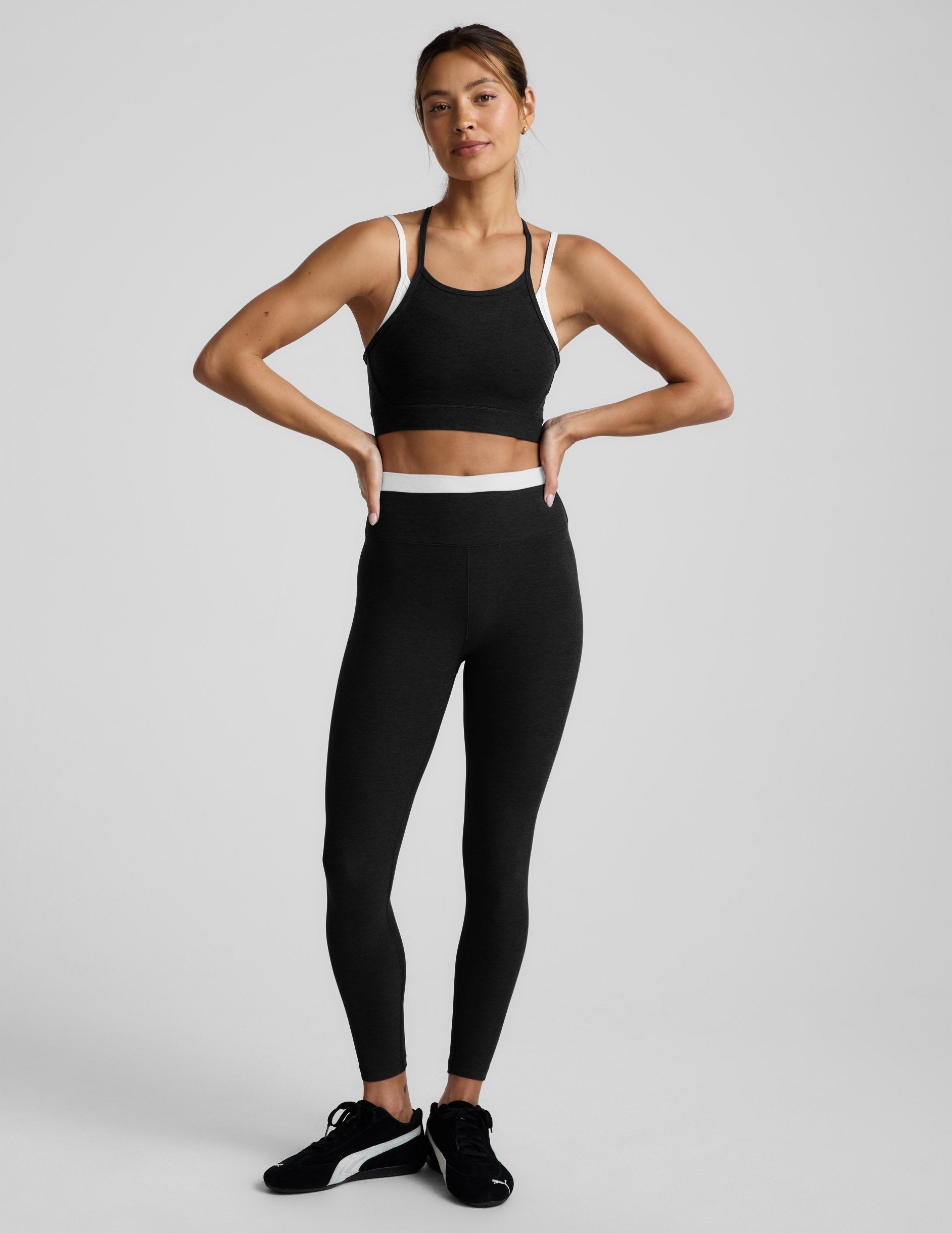 Beyond Yoga Spacedye Layered High Waisted Midi Legging Women's