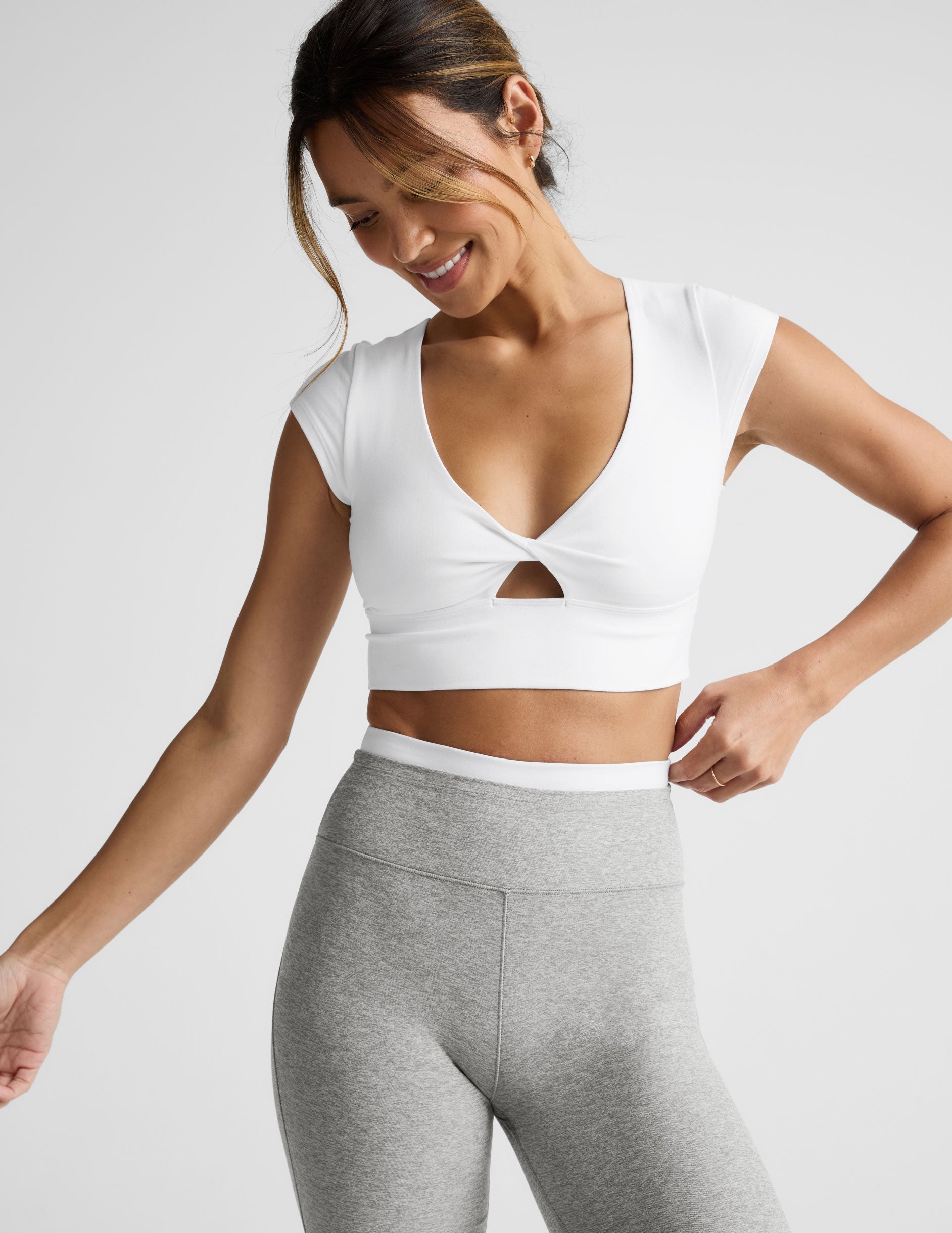 Beyond Yoga Spacedye Get It Twisted Cropped Tee Women's