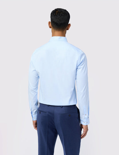 Ted Baker Hart Diamond Texture Stretch Cotton Slim Shirt