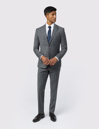 Ted Baker Hilsonj Textured Check Performance Slim Suit Jacket