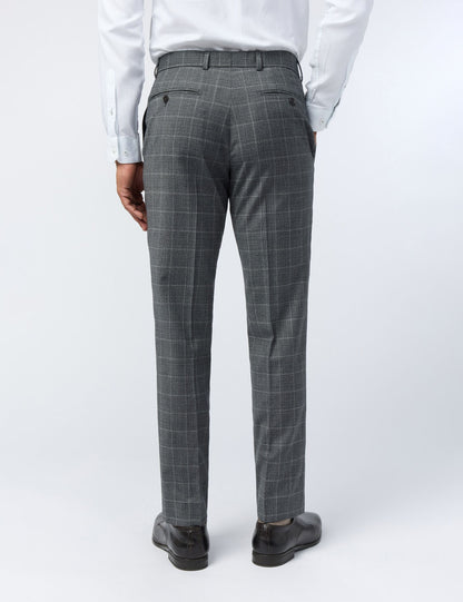 Ted Baker Hilsont Textured Check Performance Slim Suit Trousers