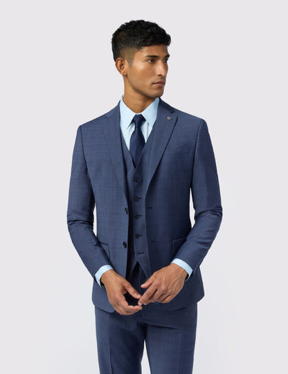 Ted Baker Foylej Micro Check Performance Slim Suit Jacket