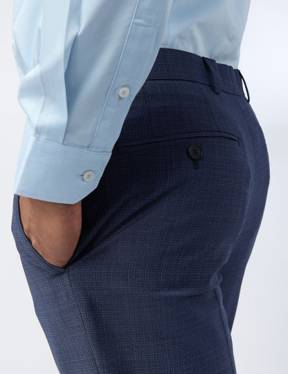 Ted Baker Foylet Micro Check Performance Slim Suit Trousers