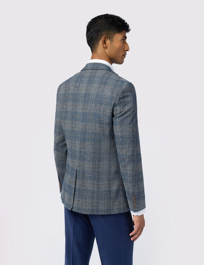 Ted Baker Galvinj Glen Check Wool Rich Slim Fit Blazer