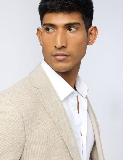 Ted Baker Monroj Micro Check Wool Rich Slim Fit Blazer