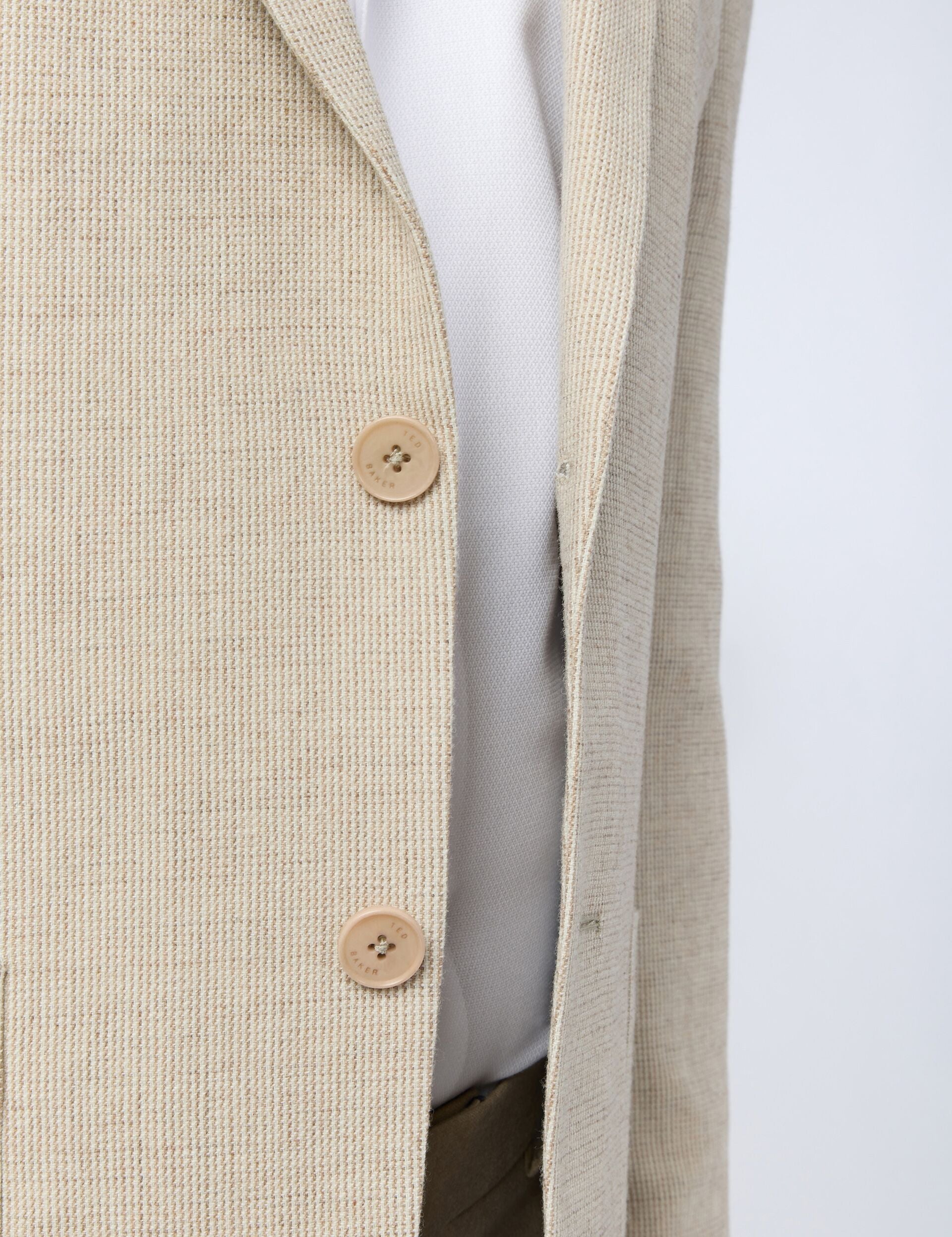 Ted Baker Monroj Micro Check Wool Rich Slim Fit Blazer