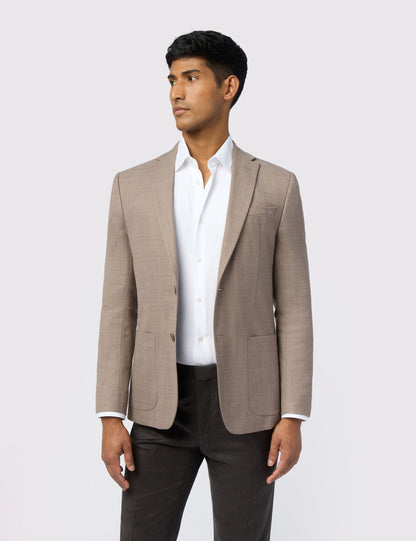 Ted Baker Oramj Textured Wool Rich Structured Blazer