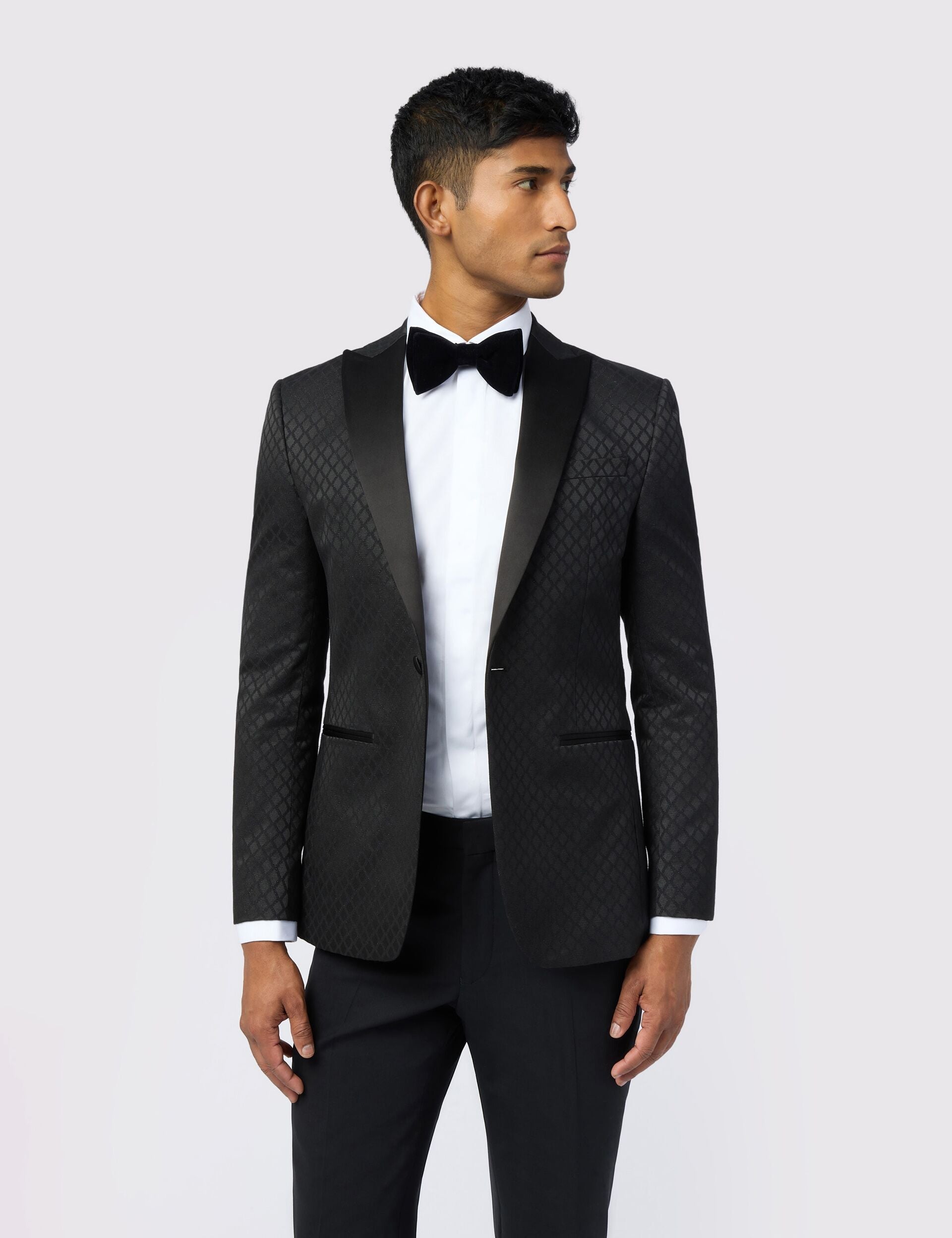 Ted Baker Sabinej Diamond Jacquard Slim Evening Jacket
