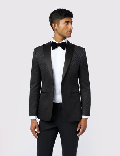 Ted Baker Sabinej Diamond Jacquard Slim Evening Jacket