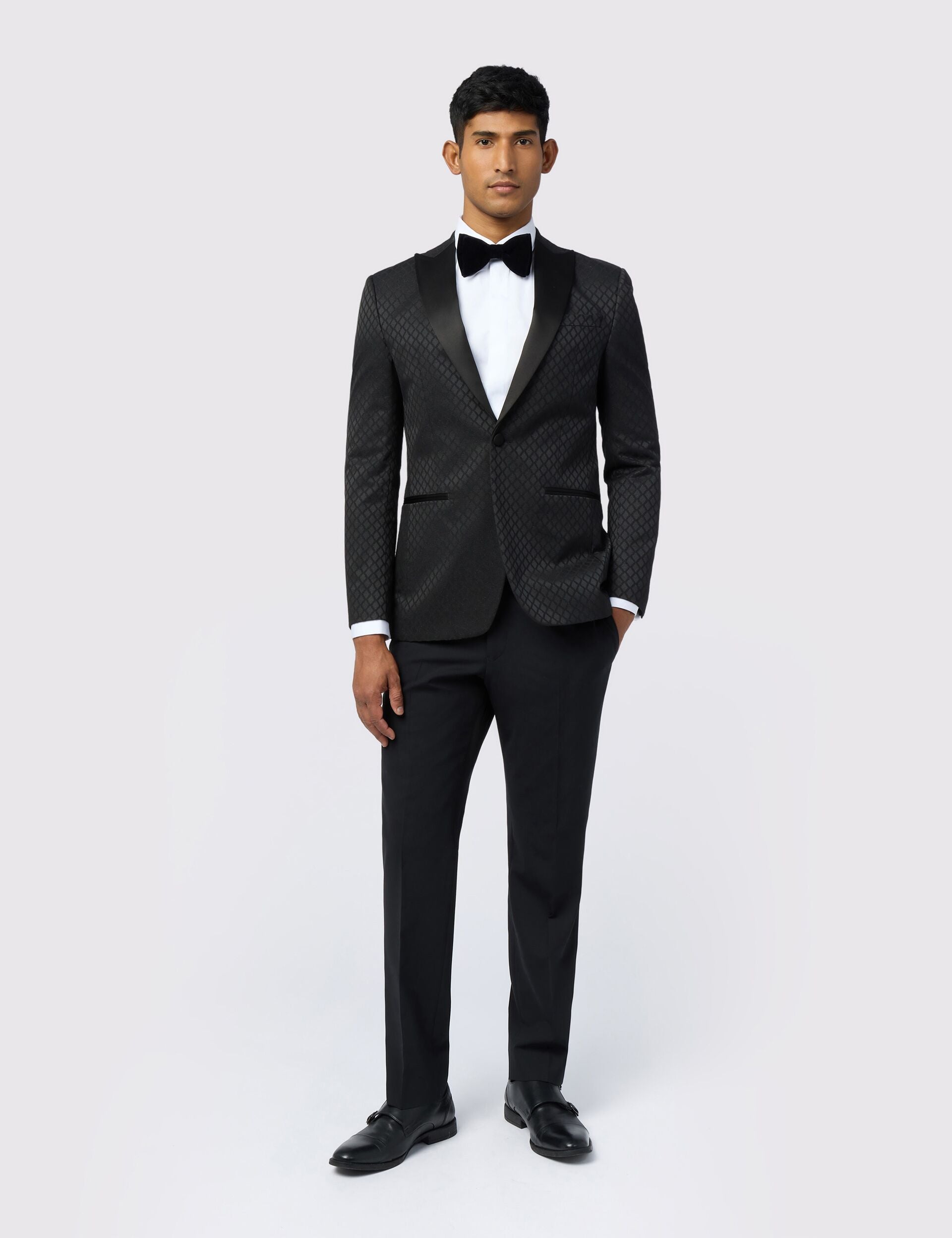 Ted Baker Sabinej Diamond Jacquard Slim Evening Jacket