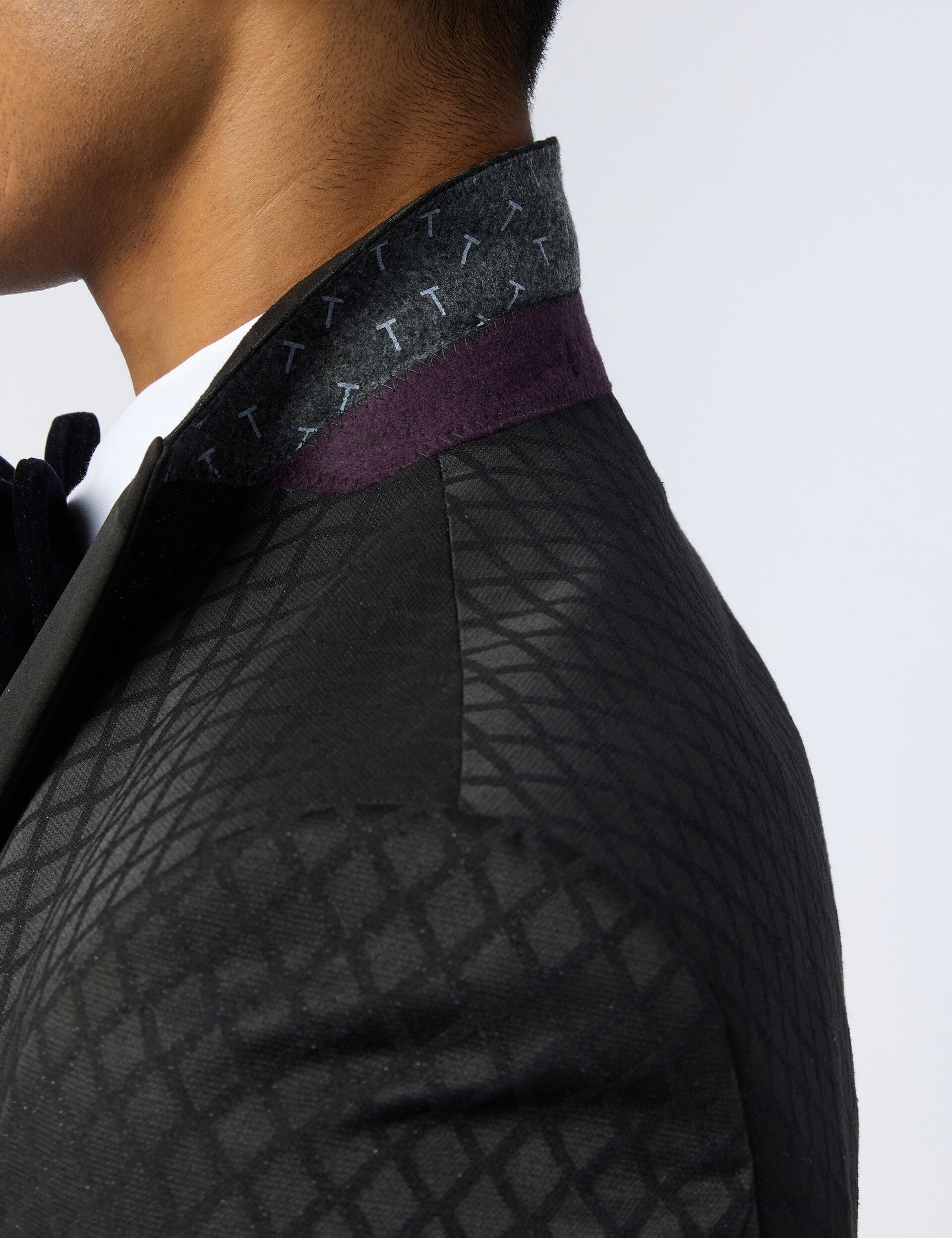 Ted Baker Sabinej Diamond Jacquard Slim Evening Jacket
