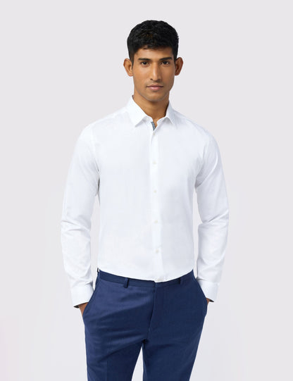 Ted Baker Emile Sateen Stretch Cotton Slim Fit Shirt