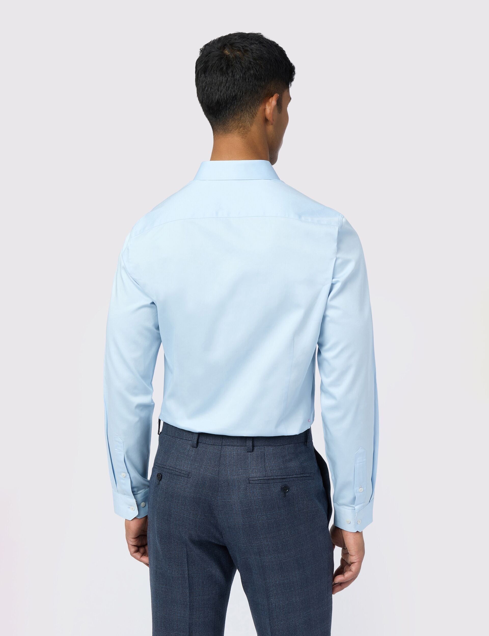 Ted Baker Felix Sateen Stretch Cotton Slim Fit Shirt