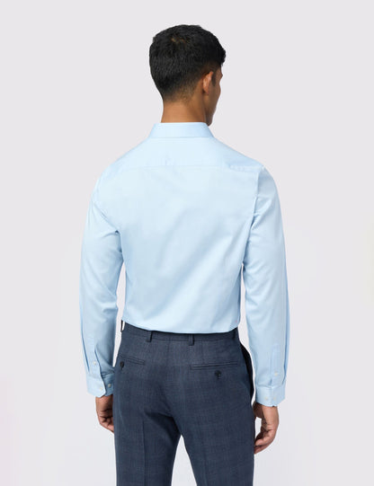 Ted Baker Felix Sateen Stretch Cotton Slim Fit Shirt