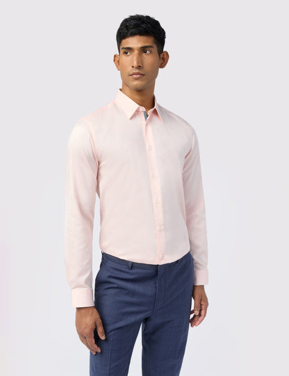 Ted Baker Vinci Sateen Stretch Cotton Slim Fit Shirt