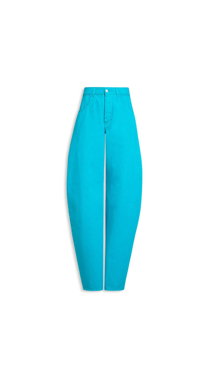 Alaïa Low-Waist Round Denim Jeans