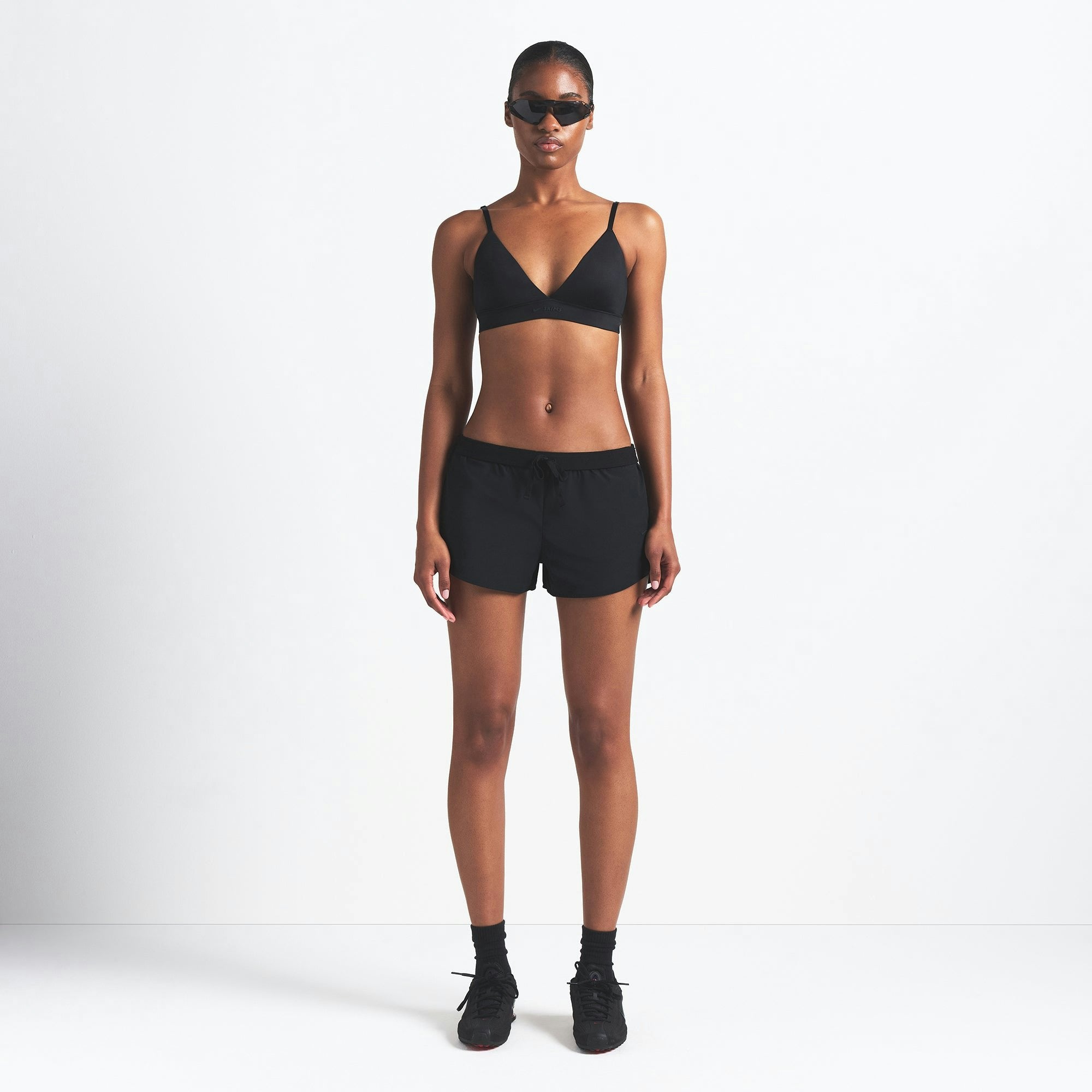 Skims Nikeskims Woven Nylon 2.5" Runner Short Obsidian