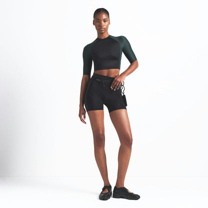 Skims Nikeskims Shine 5" Biker Short Obsidian And Dark Teal