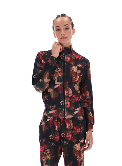 Ted Baker Sienna Floral Print Zipup Light Track Jacket Women's