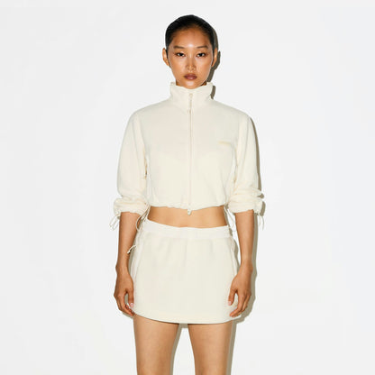 Skims Outdoor Fleece Mini Skirt Ecru