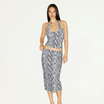 CLING MATTE MIDI SKIRT
