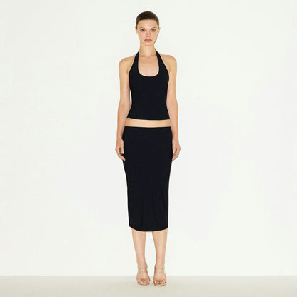 CLING MATTE MIDI SKIRT