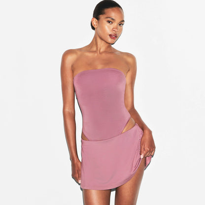 Skims Smooth Layers Mini Skort Redwood