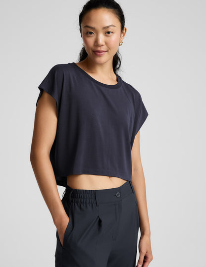 Beyond Yoga Studio Luxe Cropped Tee Women's