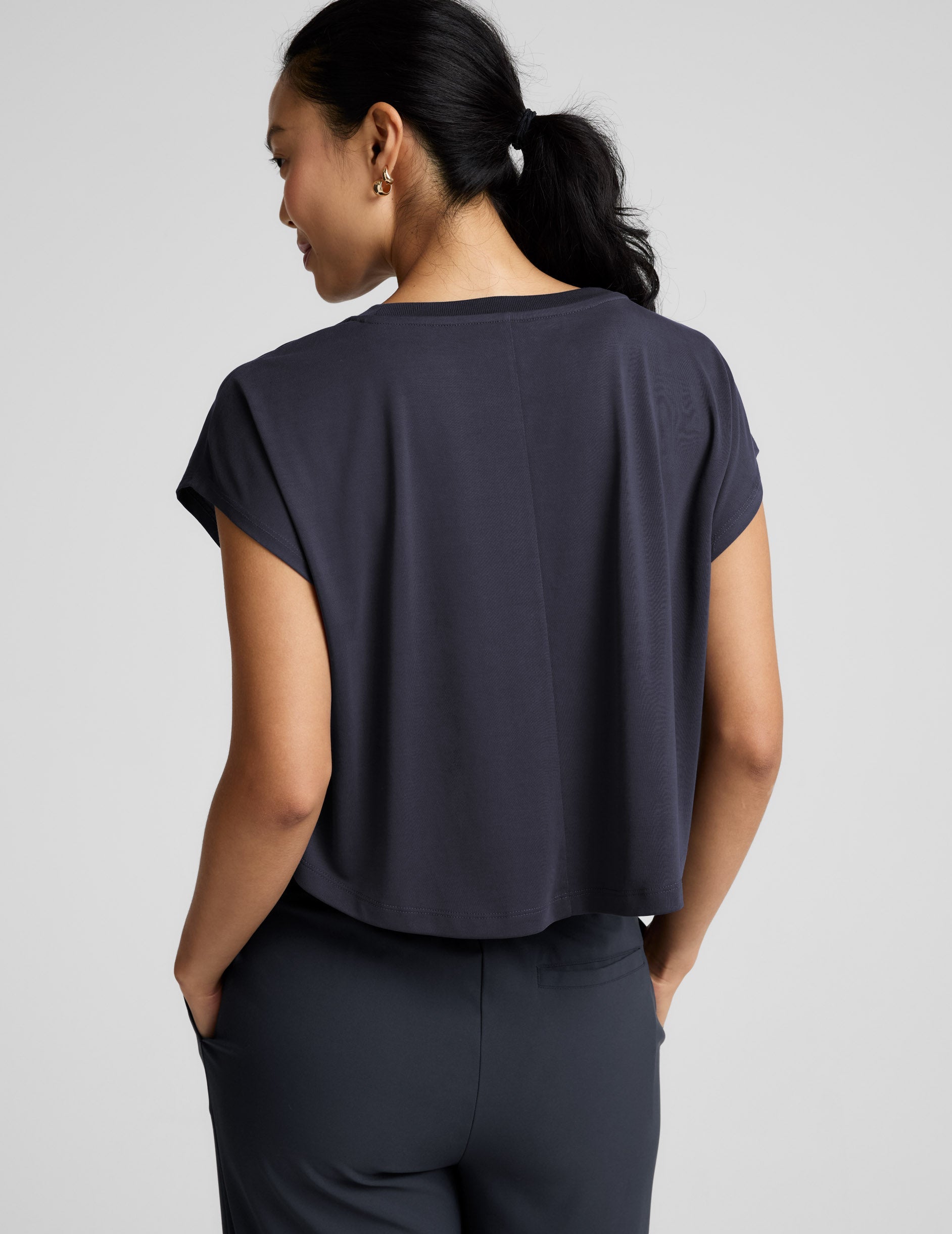 Beyond Yoga Studio Luxe Cropped Tee Women's