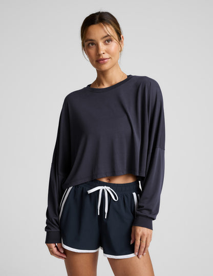 Beyond Yoga Studio Luxe Cropped Long Sleeve Tee Women's