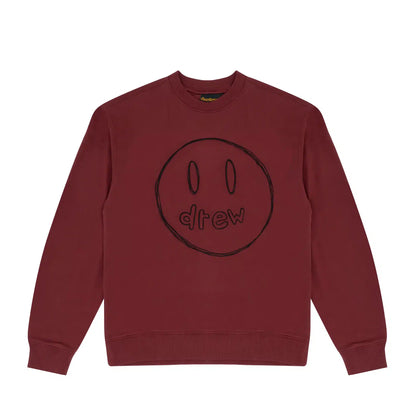 House of Drew Sketch Mascot Crewneck Burgundy