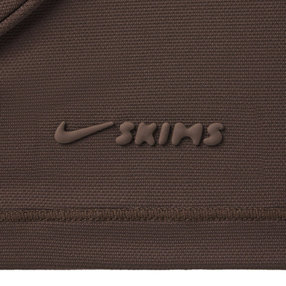 Skims Nikeskims Airy Long Sleeve Crew Neck Top Dark Sepia