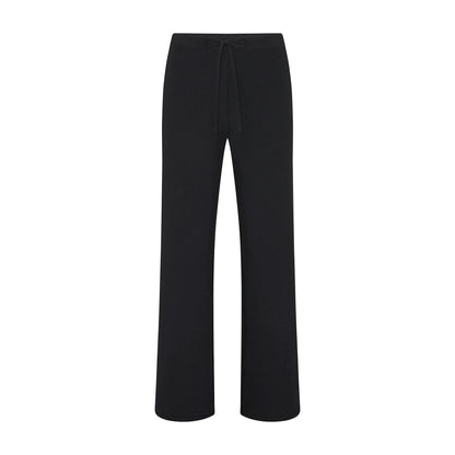 Skims Cotton Jersey Straight Leg Pant Soot
