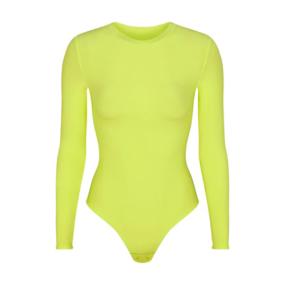 FITS EVERYBODY LONG SLEEVE CREW NECK BODYSUIT