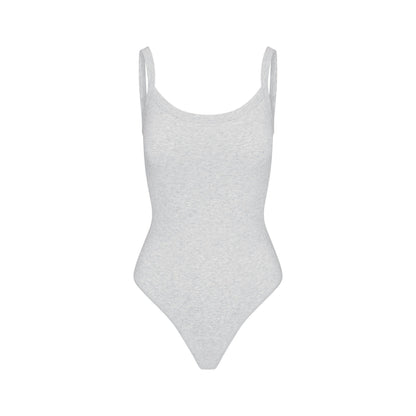 COTTON JERSEY SCOOP NECK BODYSUIT